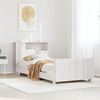 vidaXL Estructura cama sin colch&oacute;n madera maciza pino blanca 100x200cm