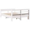 vidaXL Estructura de cama sin colch&oacute;n madera de pino blanca 120x200 cm