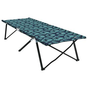 vidaXL Cama de Camping Plegable Bosque 206 x 76 x 74 cm Oxford y acero