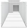 vidaXL Gallinero de acero galvanizado gris 500x91x100 cm
