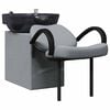 vidaXL Silla de Shampoo Gris Claro y Negro 136 x 60 x 92 cm tela