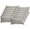 vidaXL Funda de almohada 12 uds. HOUTEN Gris Claro 40 x 80 cm