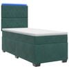 vidaXL Cama box spring con colch&oacute;n Verde oscuro 100 x 200 cm