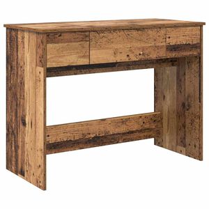 vidaXL Mesa Cosm&eacute;tica con caj&oacute;n Madera vieja 100 x 45 x 76 cm