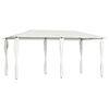 vidaXL Cenador con cubiertas de postes crema 2,98x5,3x2,59 m 160 g/m&sup2;