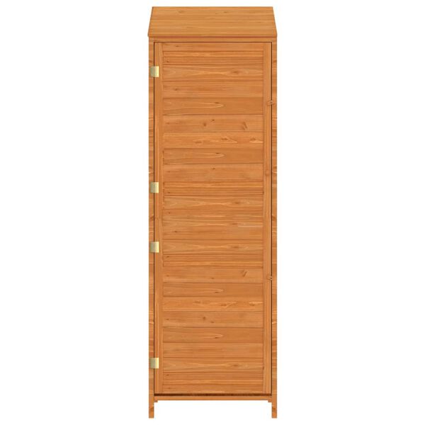 vidaXL Cobertizo de jard&iacute;n madera maciza de abeto marr&oacute;n 55x52x174,5cm