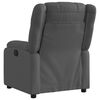 vidaXL Sill&oacute;n reclinable el&eacute;ctrico de tela gris oscuro
