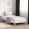 vidaXL Estructura de cama sin colch&oacute;n madera de pino blanca 90x200 cm