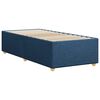 vidaXL Estructura de cama sin colch&oacute;n tela azul 90x190 cm