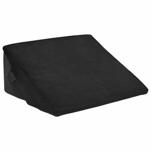 vidaXL Almohada en forma de cu&ntilde;a Negro 55 x 55 x 26 cm