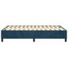 vidaXL Estructura de cama con somier terciopelo azul oscuro 120x200cm