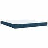 vidaXL Cama box spring con colch&oacute;n terciopelo azul 180x200 cm
