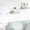 vidaXL Estante flotante de pared MDF color roble 40x23x3,8 cm
