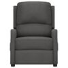 vidaXL Sill&oacute;n reclinable el&eacute;ctrico de tela gris oscuro