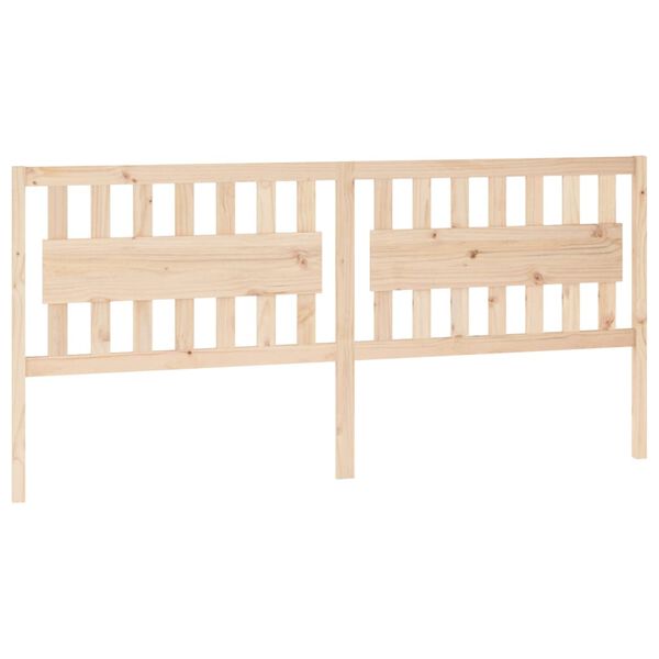 vidaXL Cabecero de cama madera maciza de pino 205,5x4x100 cm