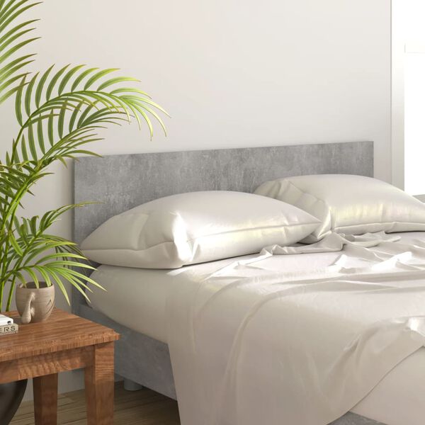vidaXL Cabecero de cama madera contrachapada gris 160x1,5x80 cm
