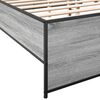 vidaXL Estructura cama madera ingenier&iacute;a metal gris Sonoma 120x190 cm