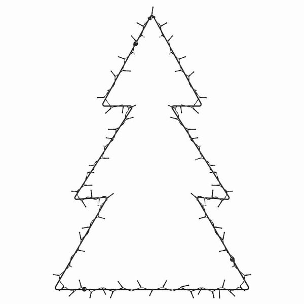 vidaXL Luces de Navidad Silueta de &Aacute;rbol 115 LEDs blanco c&aacute;lido