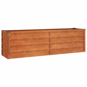 vidaXL Arriate oxidado de acero corten 160x40x45 cm