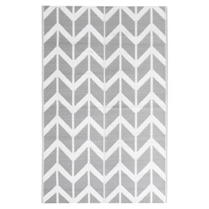vidaXL Alfombra de exterior ARAKIL gris 160x230 cm PP