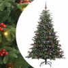 vidaXL &Aacute;rbol de Navidad artificial Verde 210 cm PVC, Metal y Pl&aacute;stico
