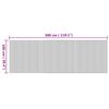 vidaXL Alfombra rectangular bamb&uacute; color natural 100x300 cm