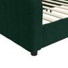 vidaXL Sof&aacute; cama sin colch&oacute;n terciopelo verde oscuro 100x200 cm
