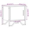 vidaXL Mesita de noche madera de ingenier&iacute;a marr&oacute;n roble 40x30x40 cm