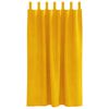 vidaXL Cortinas opacas 2 pcs Amarillo Mostaza 140 x 175 cm Terciopelo