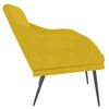 vidaXL Banco de terciopelo amarillo 110x76x80 cm