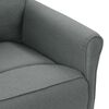vidaXL Sillón reclinable de tela gris oscuro