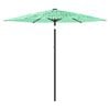 vidaXL Sombrilla de jard&iacute;n con poste de acero verde 223x223x213 cm