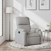 vidaXL Sillón reclinable tela de microfibra gris claro