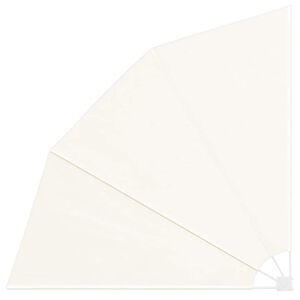 vidaXL Toldo lateral plegable de balc&oacute;n color crema 210x210 cm
