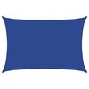 vidaXL Toldo de vela rectangular HDPE azul 160 g/m&sup2; 3,5x4,5 m