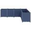 vidaXL Jardinera PP azul gris 160x160x53 cm
