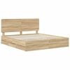 vidaXL Estructura de cama Roble Sonoma 180 x 200 cm Madera Ingenieril