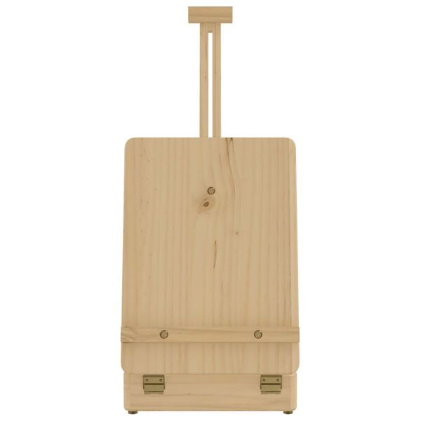 vidaXL Caballete de sobremesa madera maciza pino 27x43x68 cm