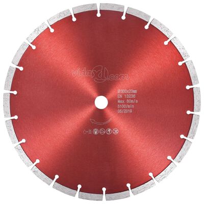vidaXL Disco de corte de diamante acero 300 mm