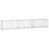 vidaXL Muro de gaviones con cubiertas acero galvanizado 300x50x50 cm