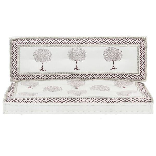 vidaXL Cojines para muebles de palets de jard&iacute;n 2 unidades estampados