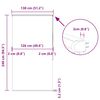 vidaXL Estor enrollable para ducha con casete 130x240 cm tela ancho