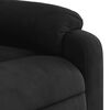 vidaXL Sill&oacute;n el&eacute;ctrico reclinable elevable tela microfibra negro