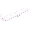 vidaXL Paneles de pared 12 uds cuero sint&eacute;tico rojo 90x15 cm 1,62 m&sup2;