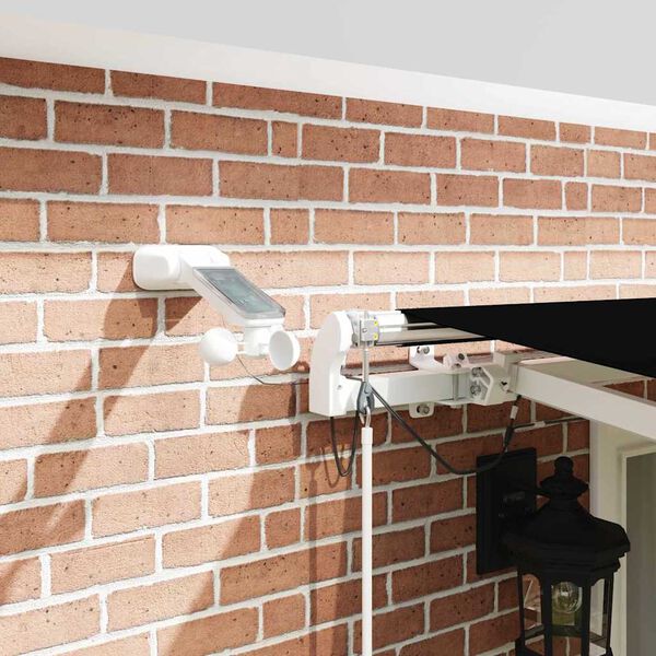 vidaXL Toldo Retr&aacute;ctil Negro 500 x 350 cm Poli&eacute;ster y metal