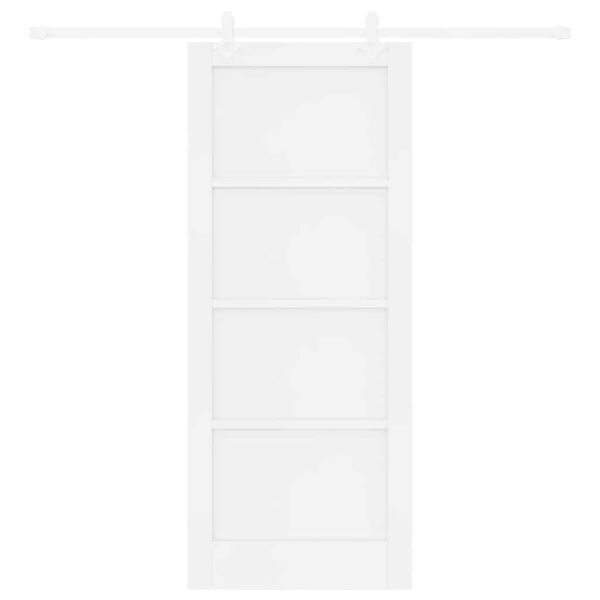 vidaXL Puerta Corredera 83 x 202 cm Madera de pino macizo