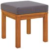 vidaXL Juego comedor jard&iacute;n y cojines 7 piezas madera maciza acacia