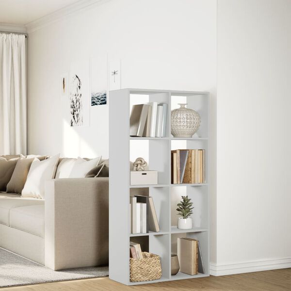 vidaXL Librer&iacute;a biombo blanco 69,5x29x137,5 cm madera de ingenier&iacute;a
