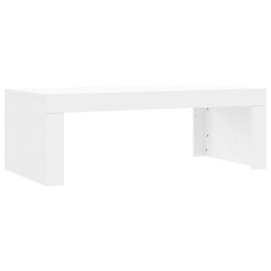 vidaXL Mesa de centro madera de ingenier&iacute;a blanco 102x50x36 cm
