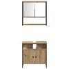 vidaXL Juego de muebles de ba&ntilde;o con estante 4 pcs Roble artisan
